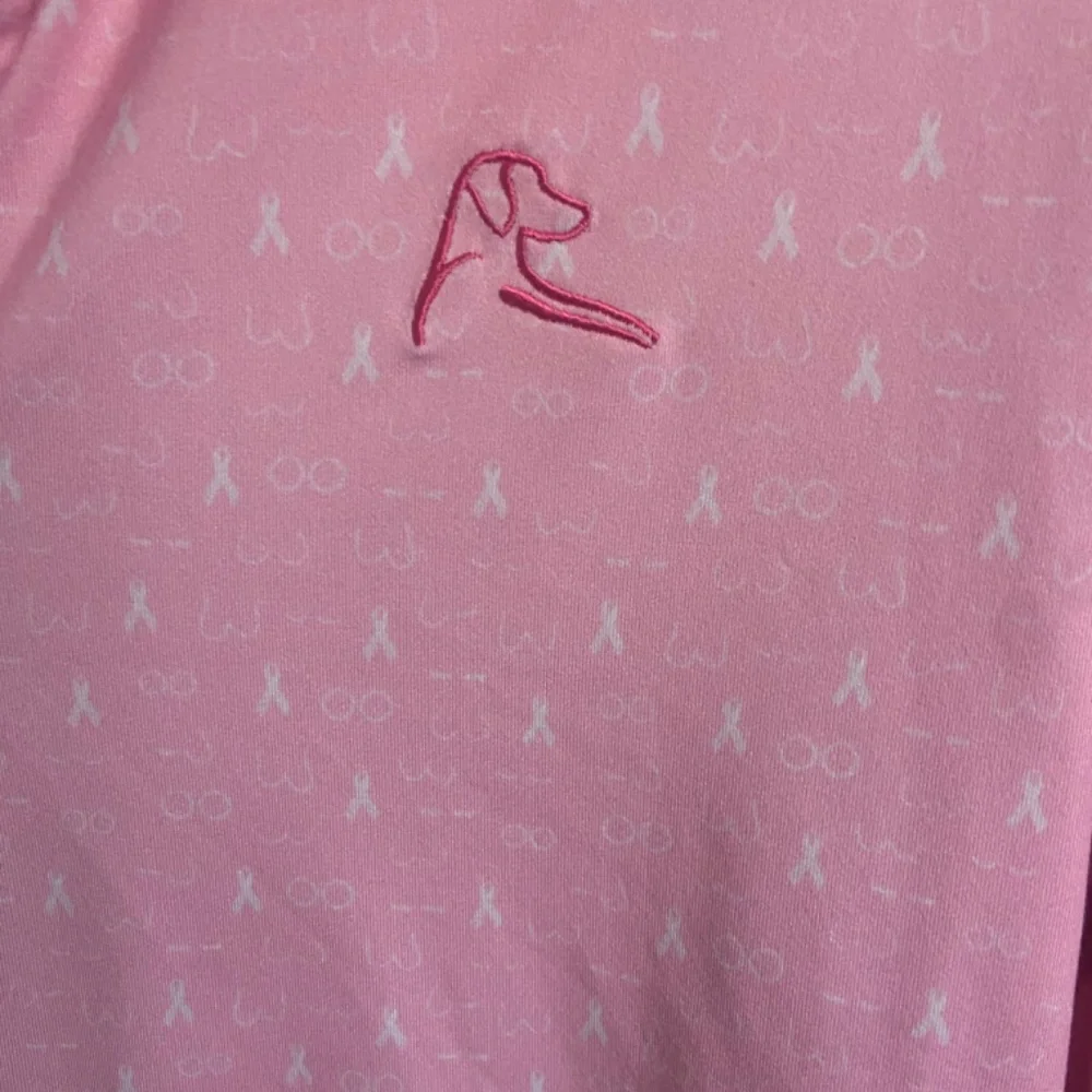Rhoback quarter zip breast cancer pink women small - Picture 2 of 5